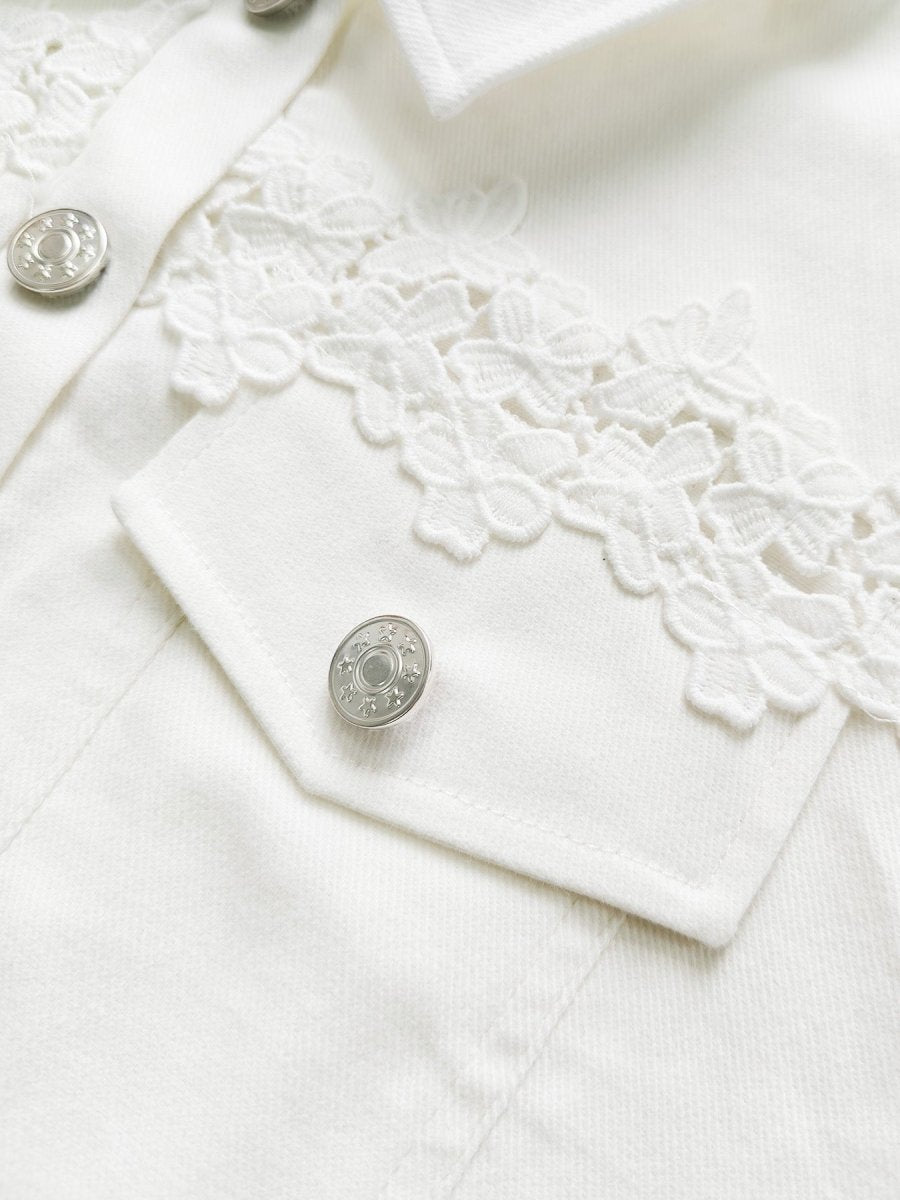 Fátima | Chaqueta con panel de encaje - Isabel de Sevilla