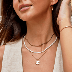 Collar Sarya Snake Chain Gold (37+8 cm) - Isabel de Sevilla