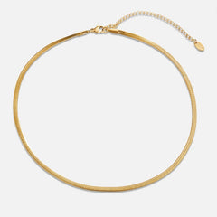 Collar Sarya Snake Chain Gold (37+8 cm) - Isabel de Sevilla