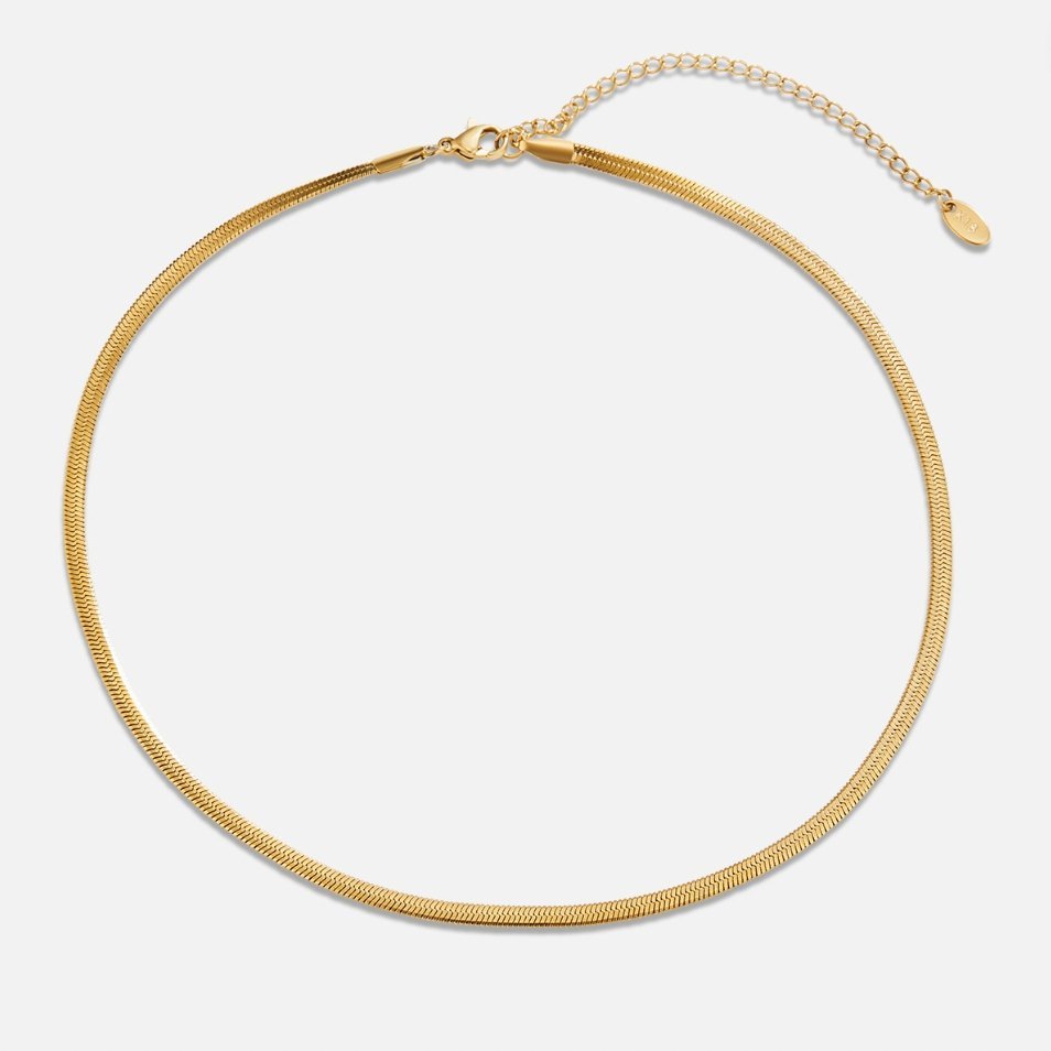 Collar Sarya Snake Chain Gold (37+8 cm) - Isabel de Sevilla