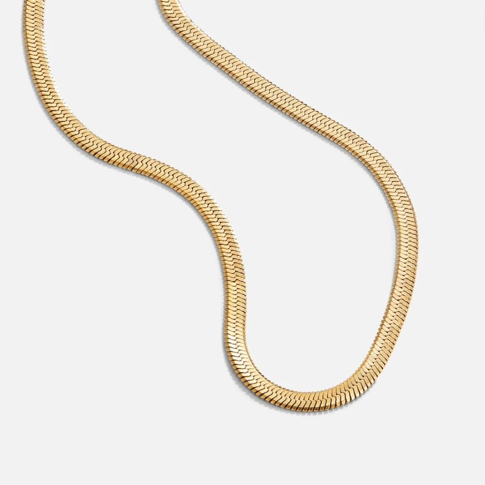 Collar Sarya Snake Chain Gold (37+8 cm) - Isabel de Sevilla