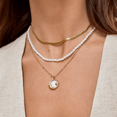 Collar Sarya Snake Chain Gold (37+8 cm) - Isabel de Sevilla