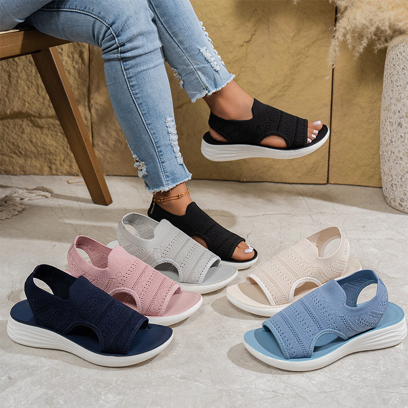 Paloma | Sandalias de Punto Transpirable con Plataforma