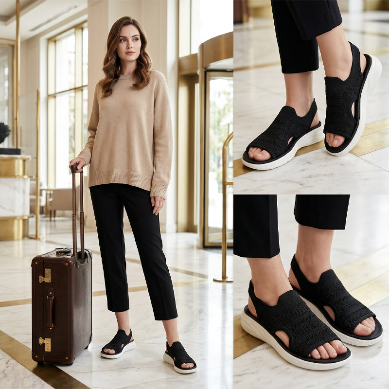 Paloma | Sandalias de Punto Transpirable con Plataforma