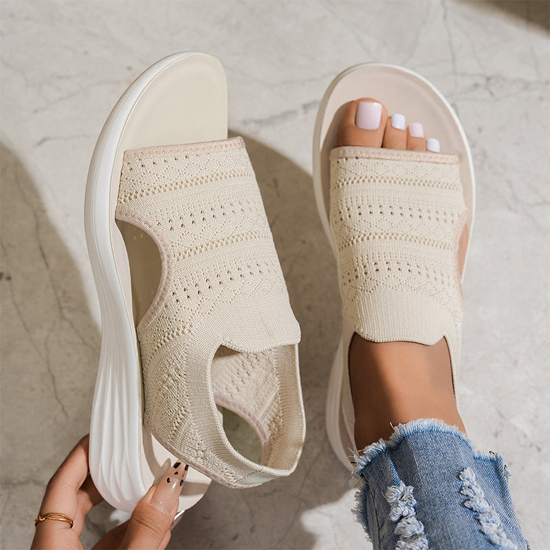 Paloma | Sandalias de Punto Transpirable con Plataforma