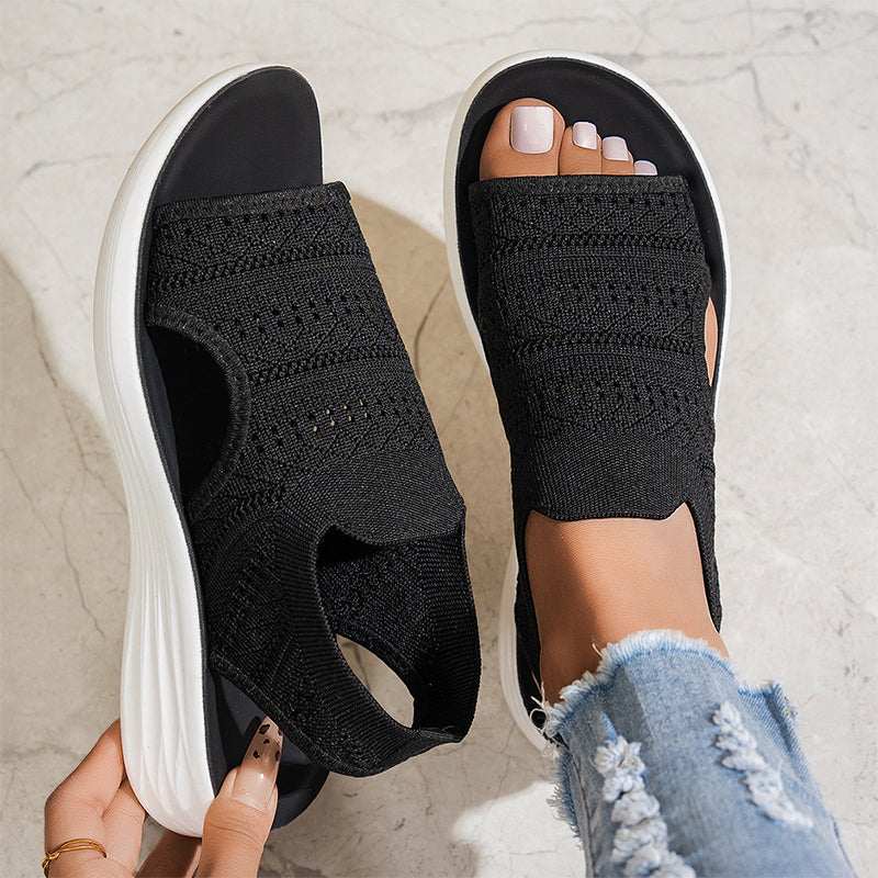 Paloma | Sandalias de Punto Transpirable con Plataforma