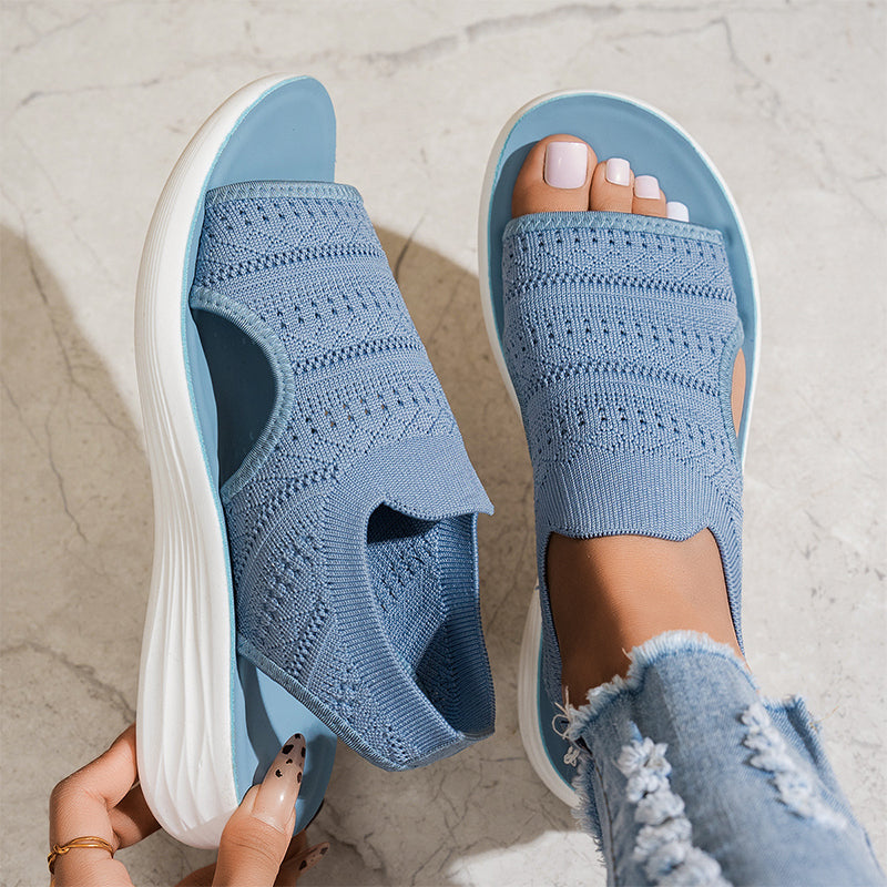 Paloma | Sandalias de Punto Transpirable con Plataforma