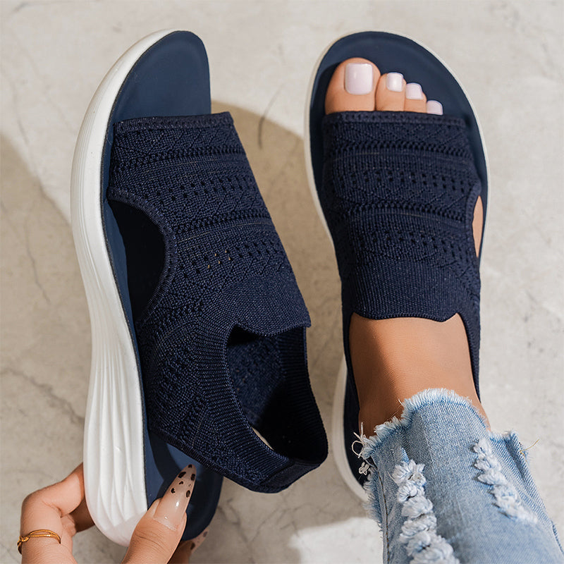 Paloma | Sandalias de Punto Transpirable con Plataforma