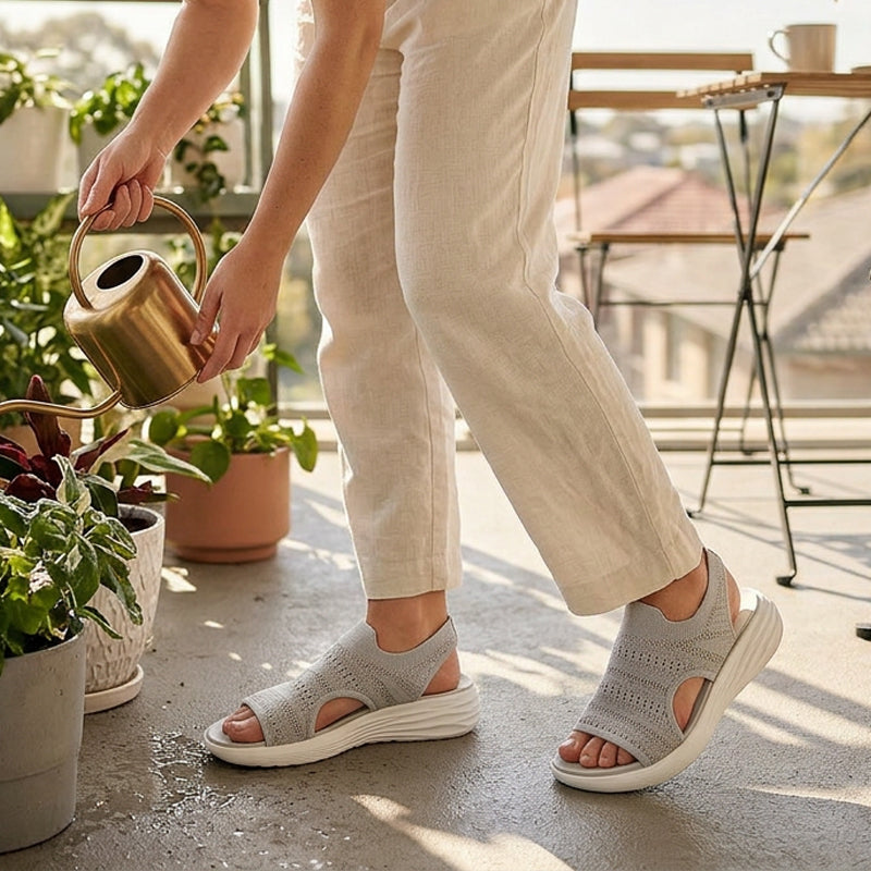 Paloma | Sandalias de Punto Transpirable con Plataforma