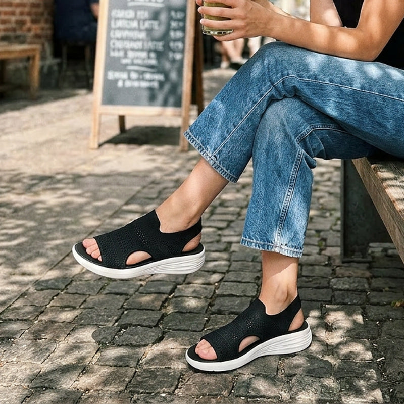 Paloma | Sandalias de Punto Transpirable con Plataforma