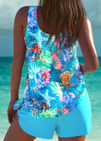 Lucía | Traje de Baño Oceánico con Short
