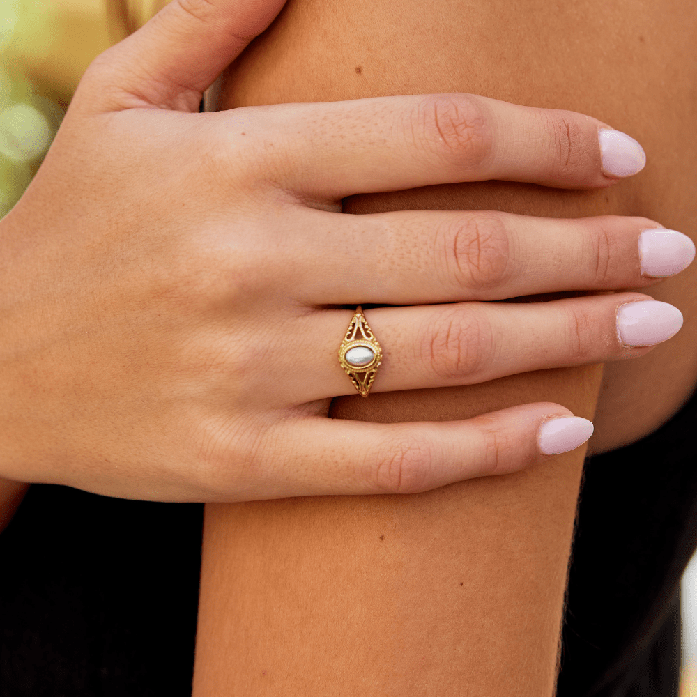 Anillo Vintage Royal Pearl - Isabel de Sevilla