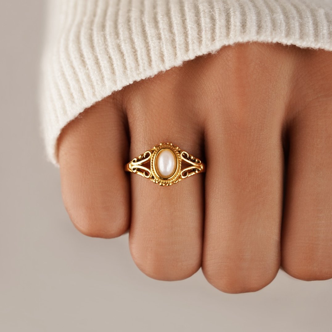 Anillo Vintage Royal Pearl - Isabel de Sevilla