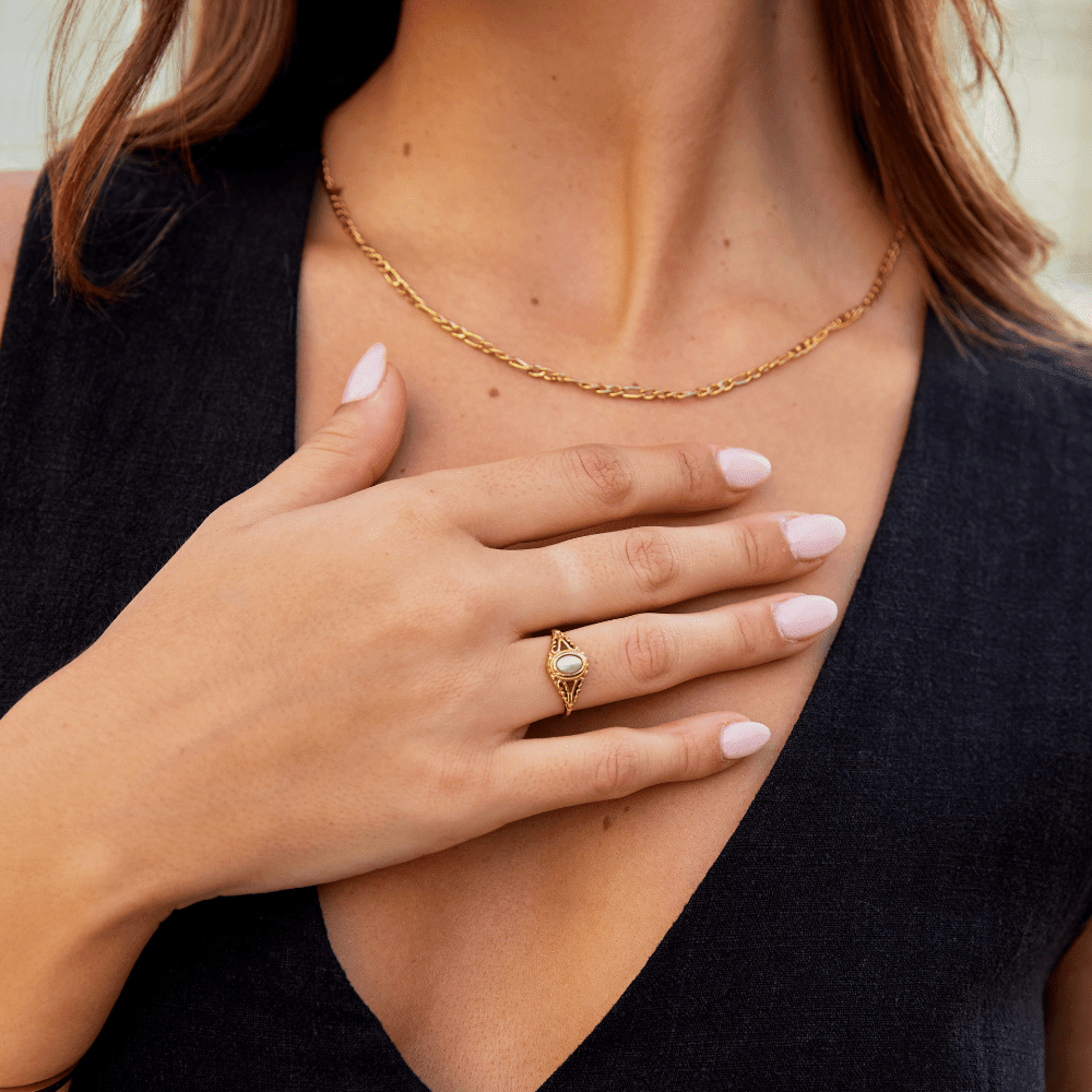 Anillo Vintage Royal Pearl - Isabel de Sevilla