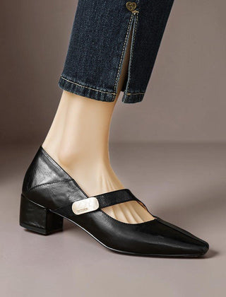 Sabella | Elegantes Zapatos Mary Jane de Punta Cuadrada - Isabel de Sevilla