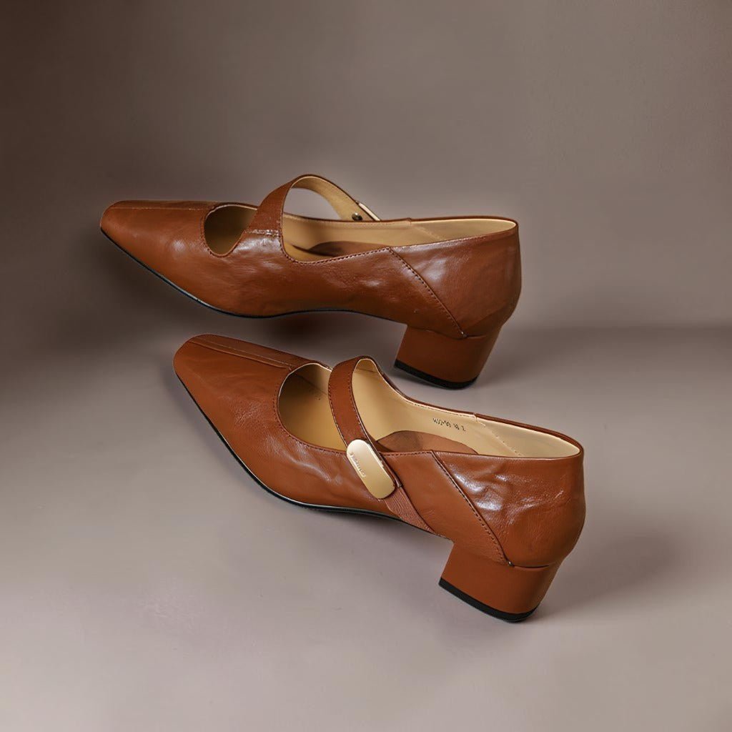 Sabella | Elegantes Zapatos Mary Jane de Punta Cuadrada - Isabel de Sevilla