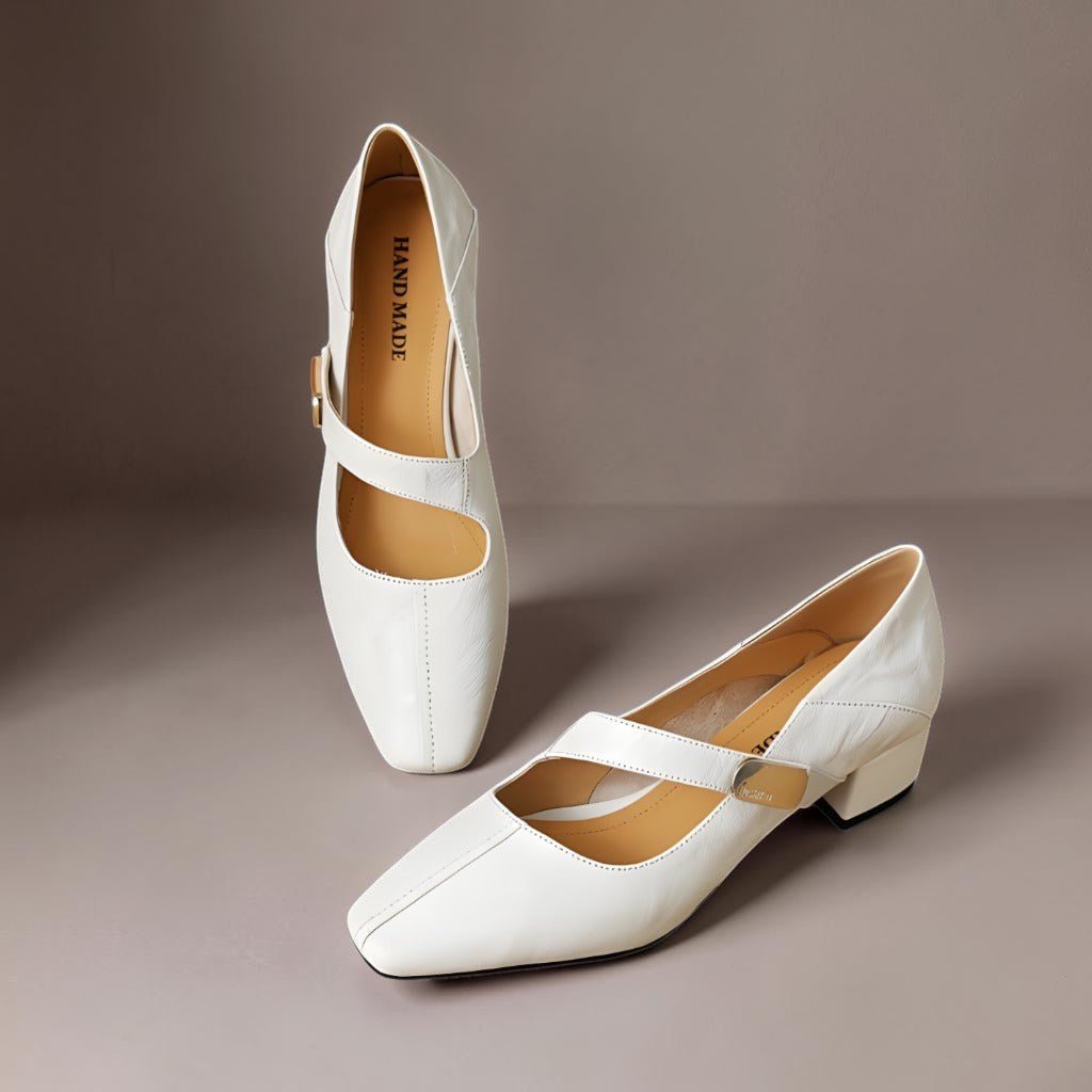 Sabella | Elegantes Zapatos Mary Jane de Punta Cuadrada - Isabel de Sevilla